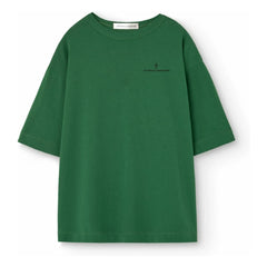 The Animals Observatory - Collie Smile T-Shirt Organic Cotton | Chrome Green