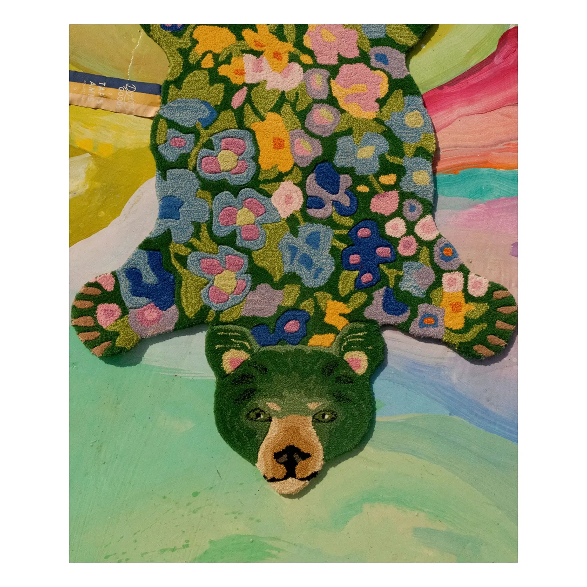 Doing Goods - Wool Bear Rug Josie Jardin | Green