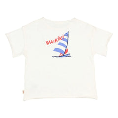 Búho - Waikiki Organic Cotton T-Shirt | White
