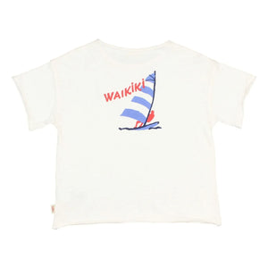 Búho - Waikiki Organic Cotton T-Shirt | White