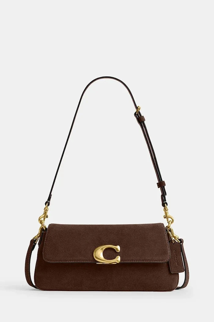 Coach kadın crossbody süet Suade Jet Shoulder Bag