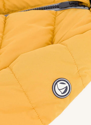 Petit Bateau - Düz Bebek Kaz Tüyü Mont | Sarı