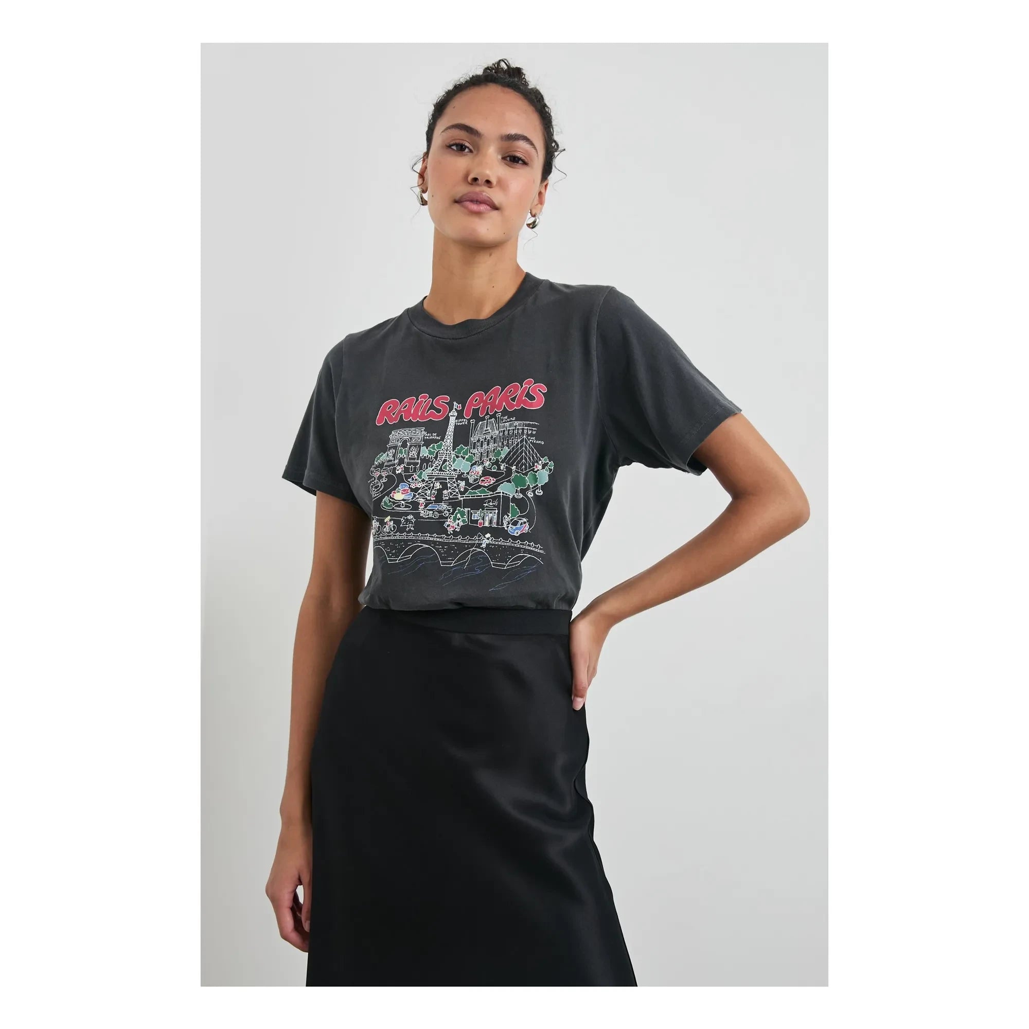 Rails - Boyfriend T-shirt | Black