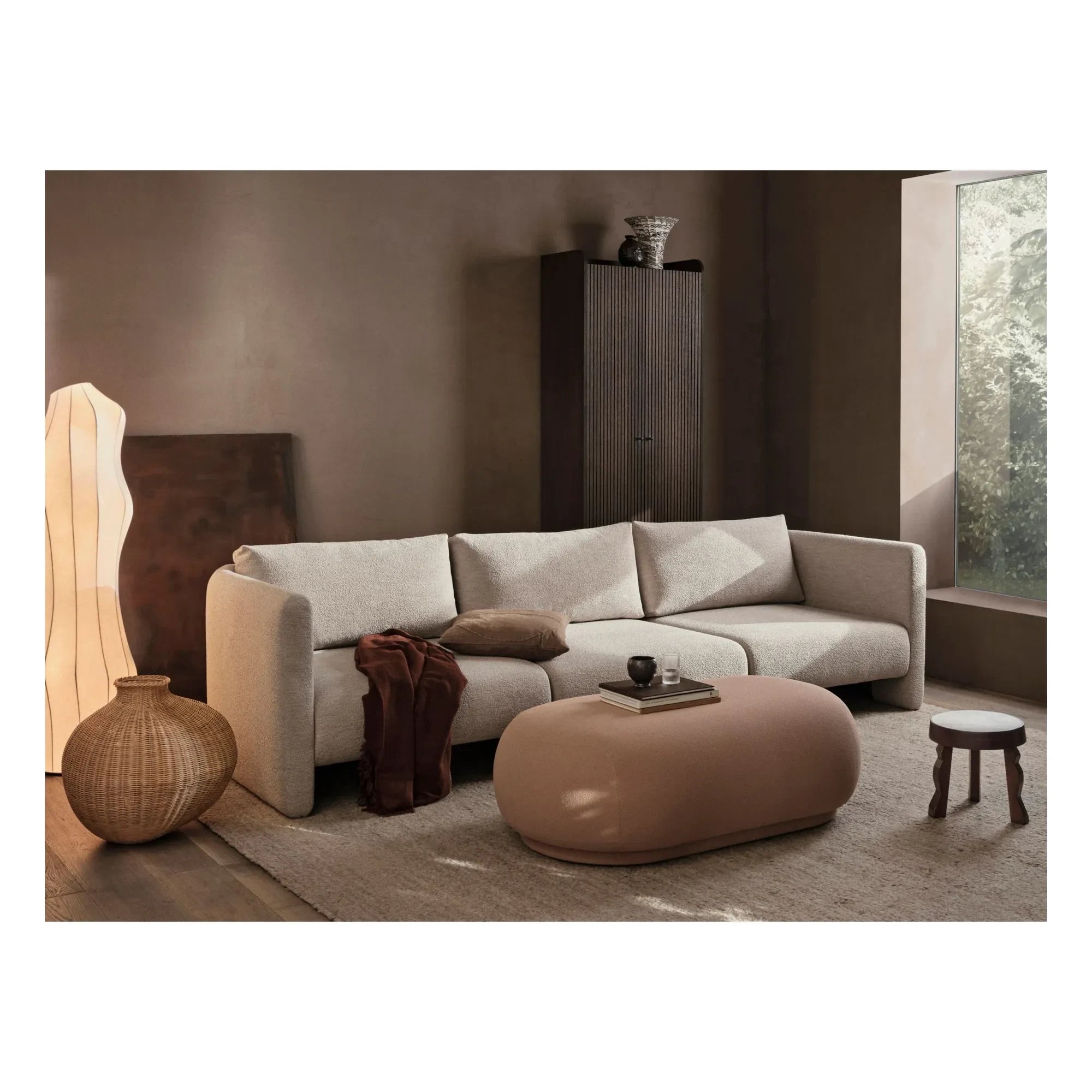 Ferm Living - Dase Bouclé Right Module Sofa | Beige