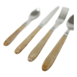 Olsson & Jensen - Lykke Mother-of-Pearl Cutlery Set - 24 Pieces | Pearl