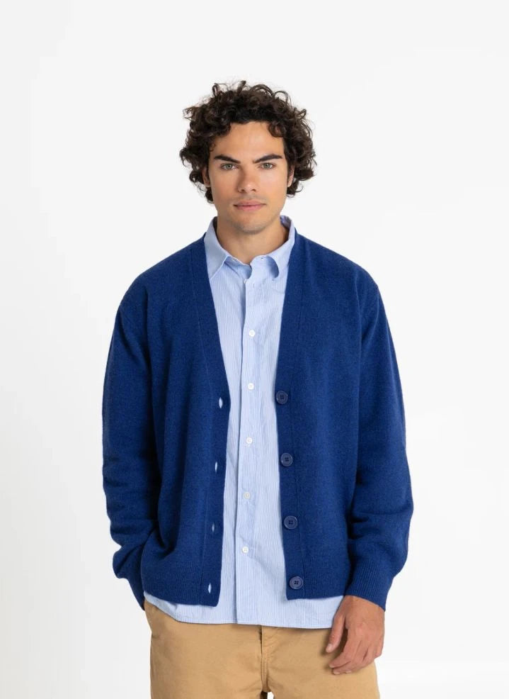 Smallable Man - Rodin Merino Wool Cardigan | Navy