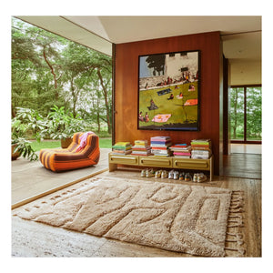 HKliving - Infinite Wool Rug | Cream