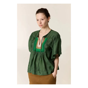 Leon & Harper - Cocto Knit Blouse | Green
