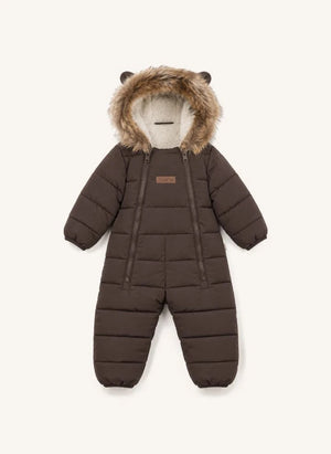 Töastie - Waterproof Faux Fur Hooded Cloud Jacket | Brown