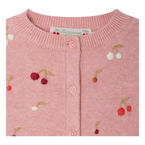Bonpoint - Claudie Embroidered Cardigan | Powder Pink