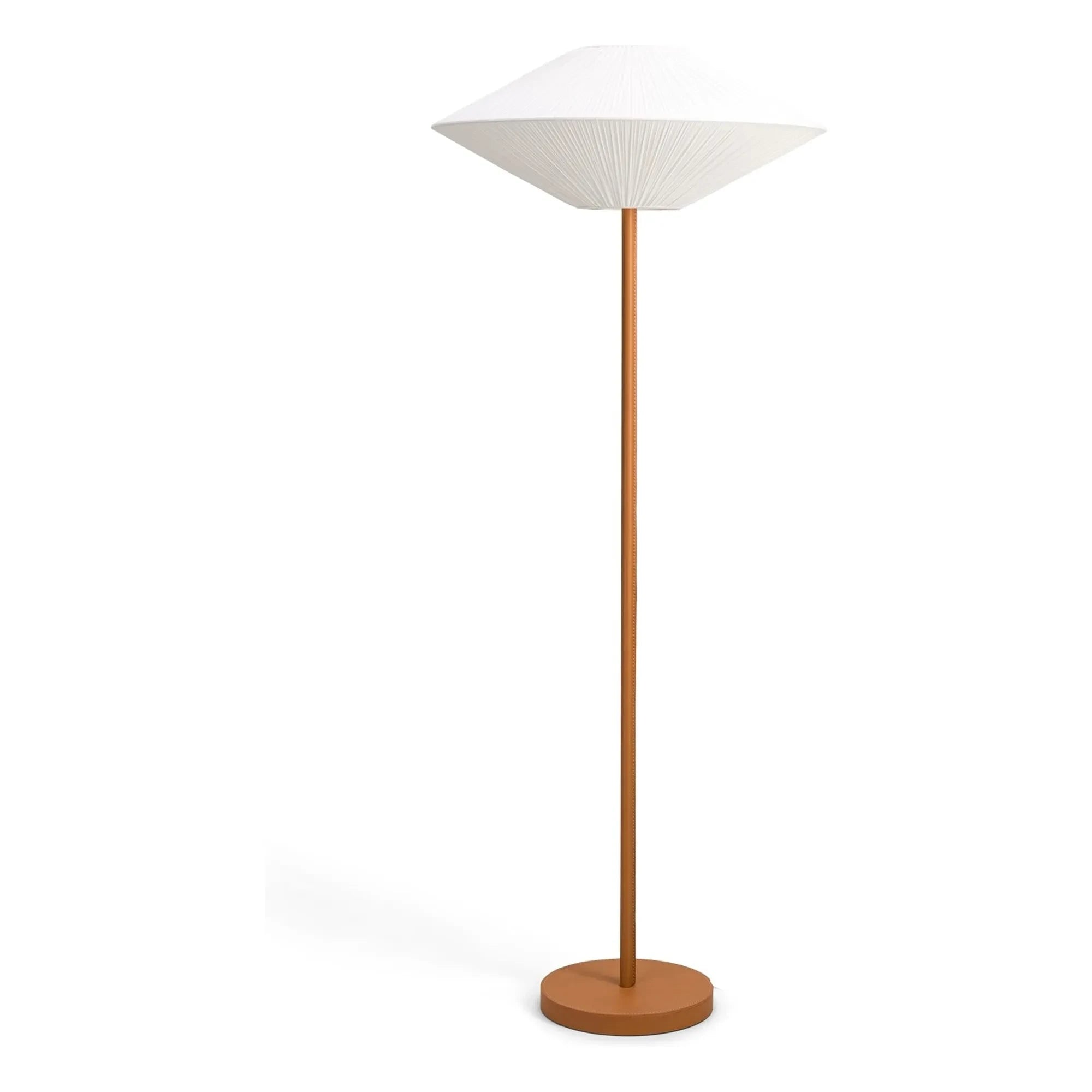 The Socialite Family - Brera Leather-Soled and Pleated Cotton Hat Lamp | Cognac