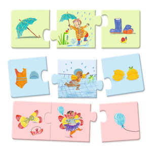 Djeco - Daily Routine Duo-Trio Puzzles