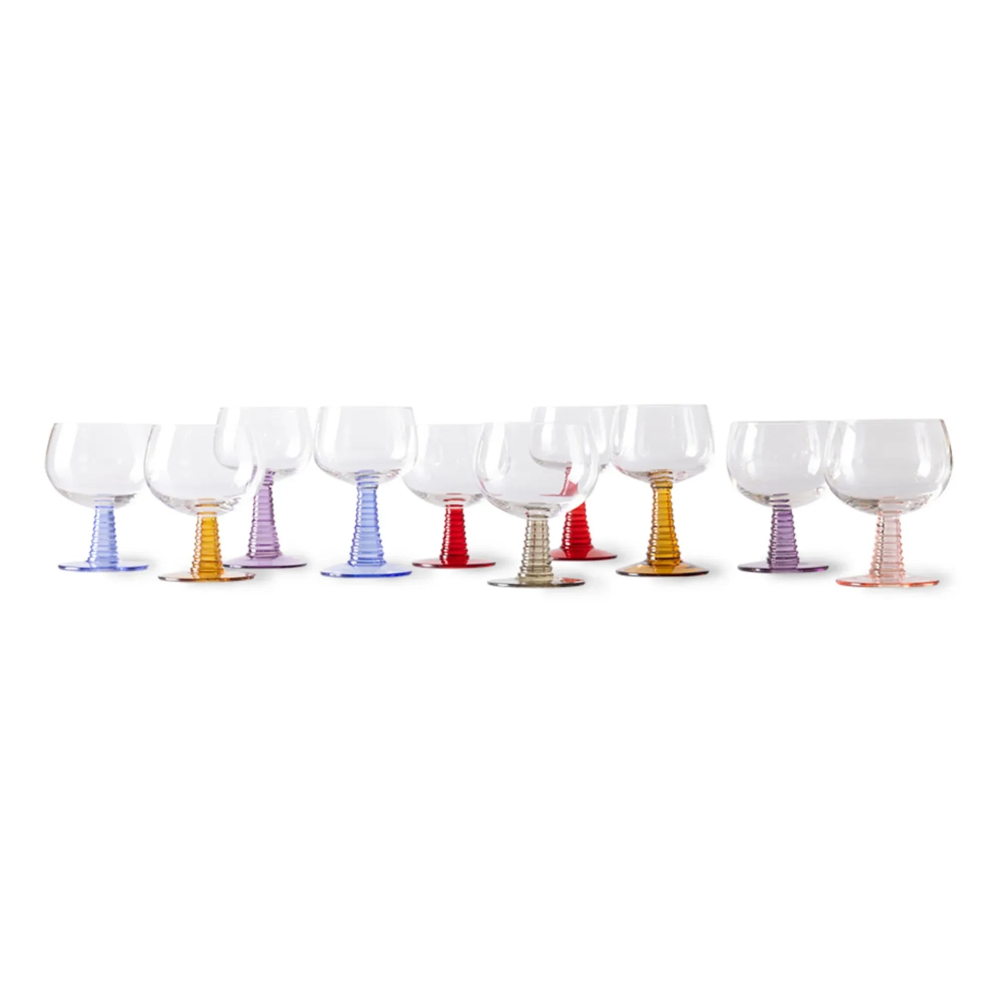 HKliving - Spiral Glass | Red