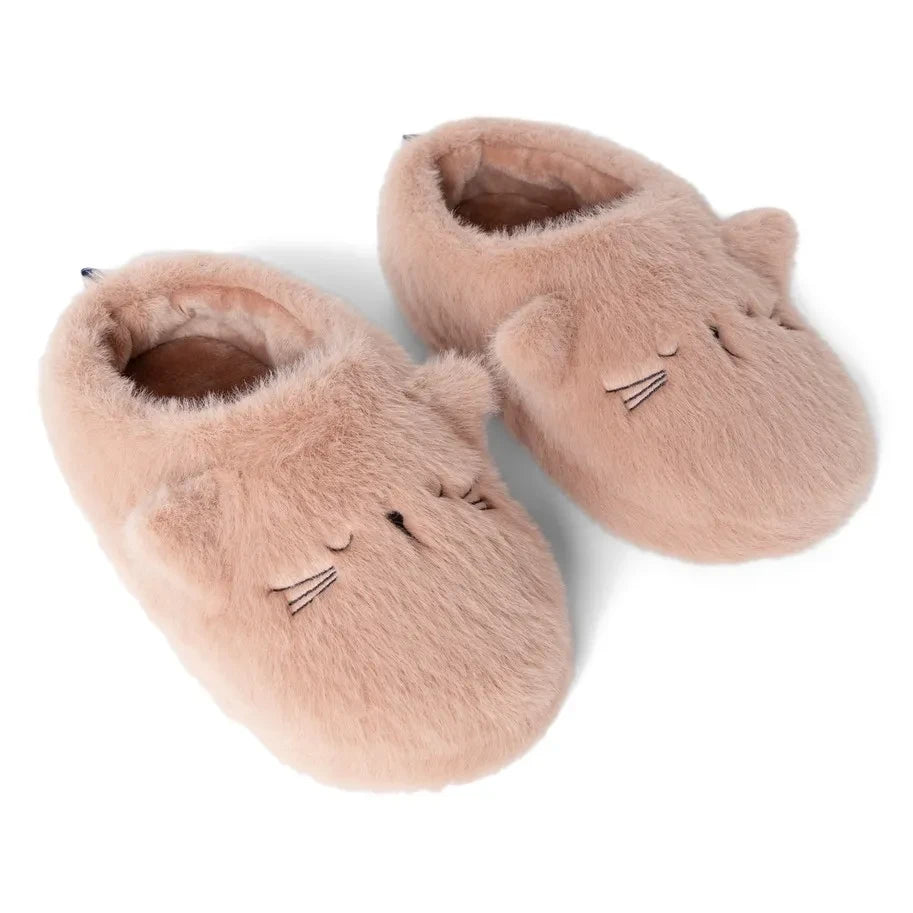 Liewood - Aviaja Cat Slippers Made from Recycled Fibers | Pink