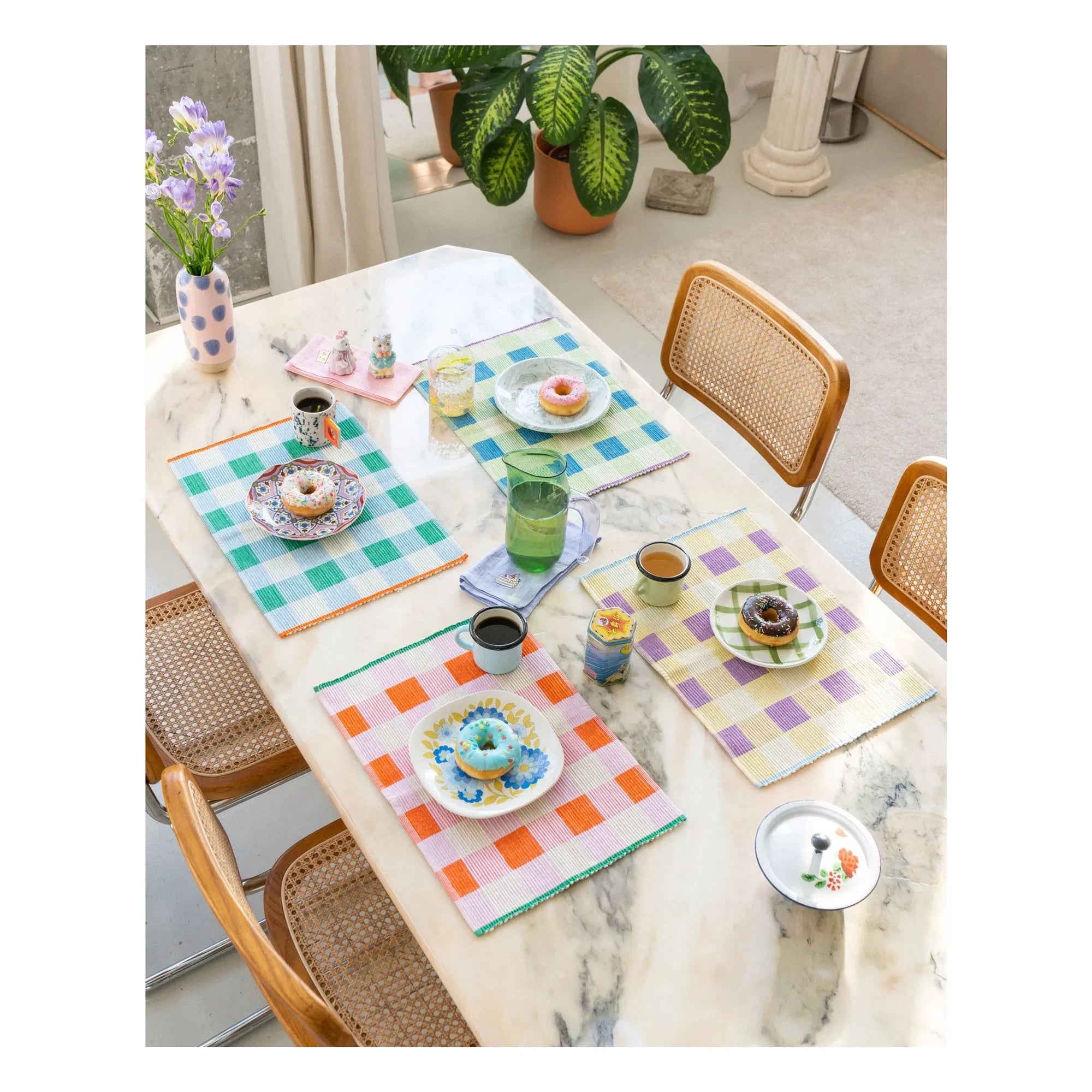 Tarta Gelatina - Organic Cotton American Placemat | Orange