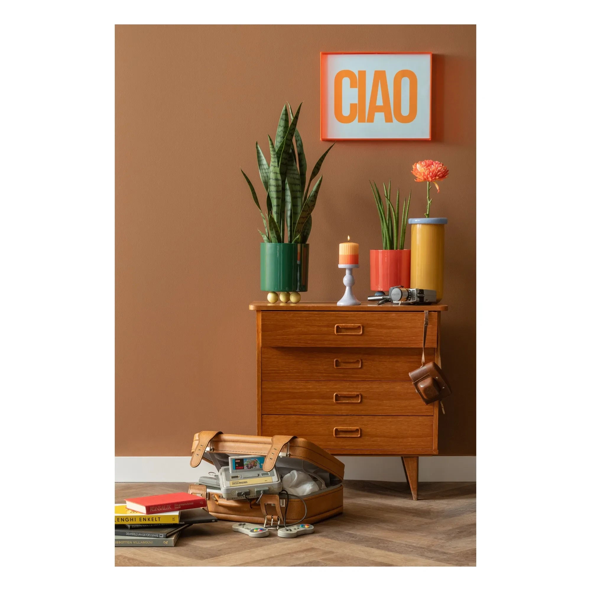 Present Time - Double Funky Planter | Green