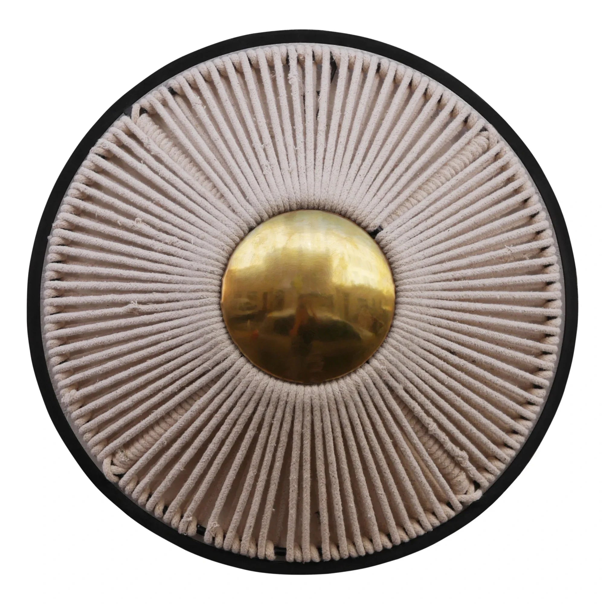 Honoré - Metal and Rope Wall Lamp | Ivory