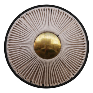 Honoré - Metal and Rope Wall Lamp | Ivory