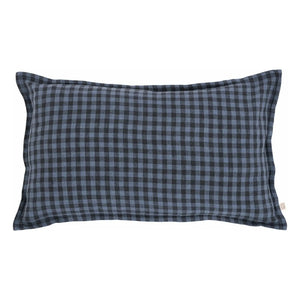 Gabrielle Paris - Taormina Washed Linen Pillowcase | Vichy Marine