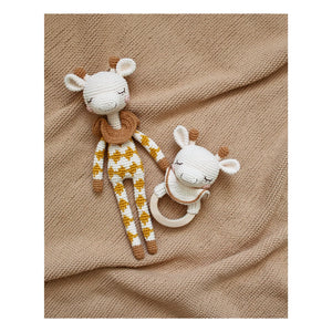 Patti Oslo - Goldie Giraffe Teething Ring | Cream