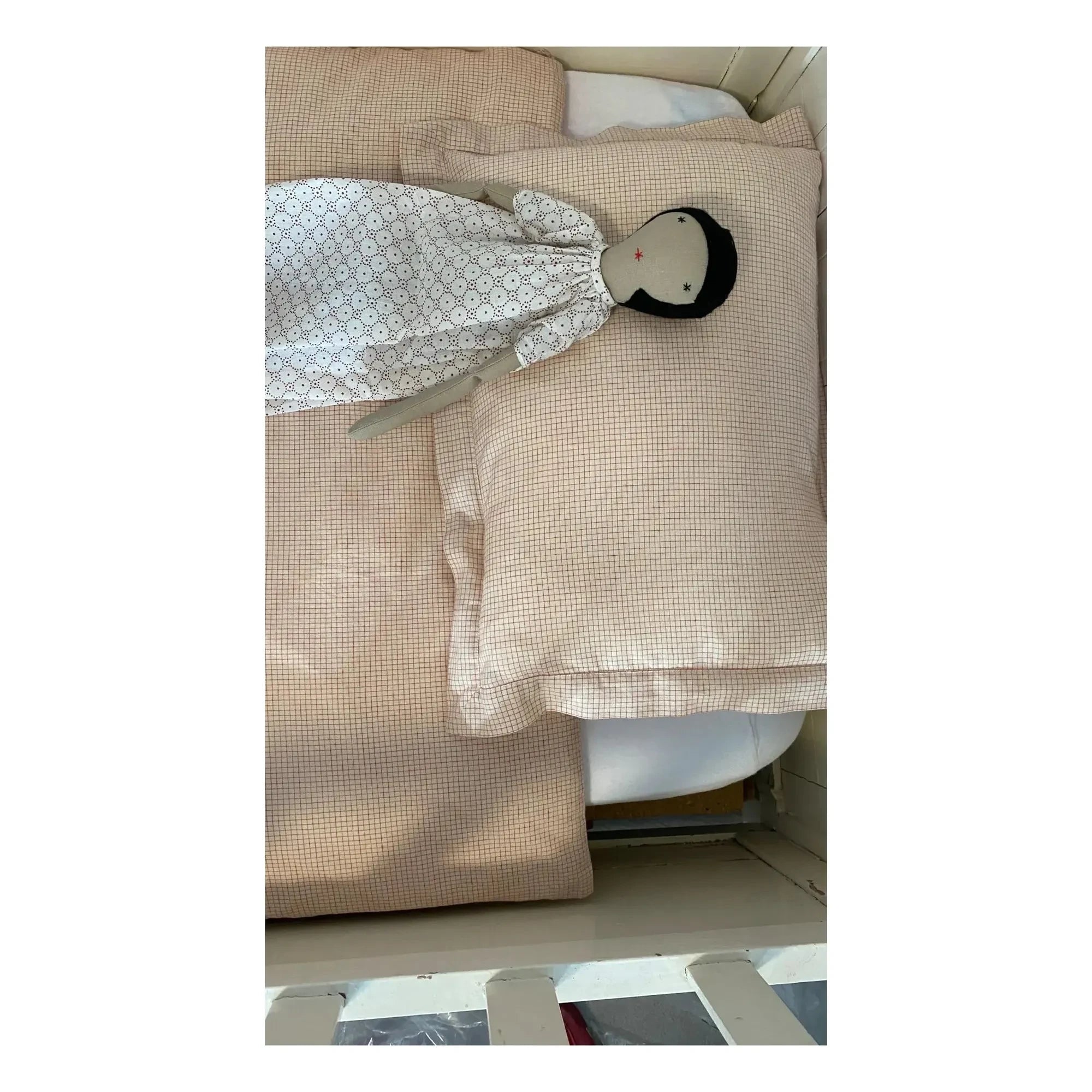 Scarlette Ateliers - Grace Kareli Pamuklu Nevresim Takımı | Kırmızı
