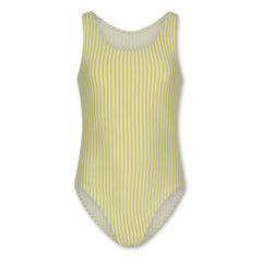AO76 - Franzi Striped Swimsuit | Yellow