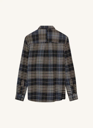 Anerkjendt - Shirt Akkonrad Check Recycled Fibers | Indigo