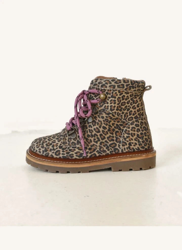du Loua - Louen Sweden Lace-up Boots | Beige