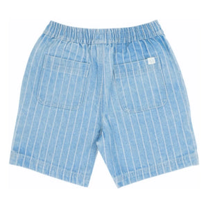 Jenest - Knox Striped Denim Shorts Organic Cotton | Blue