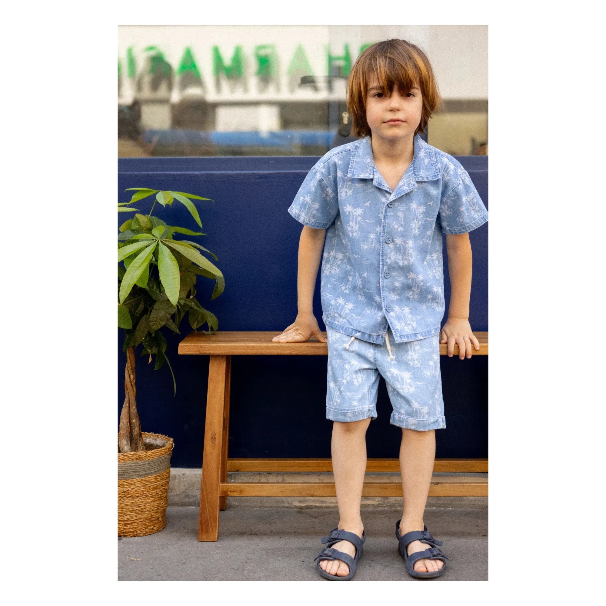 Louis Louise - Denim Bermuda Soho Hawaii | Light Blue