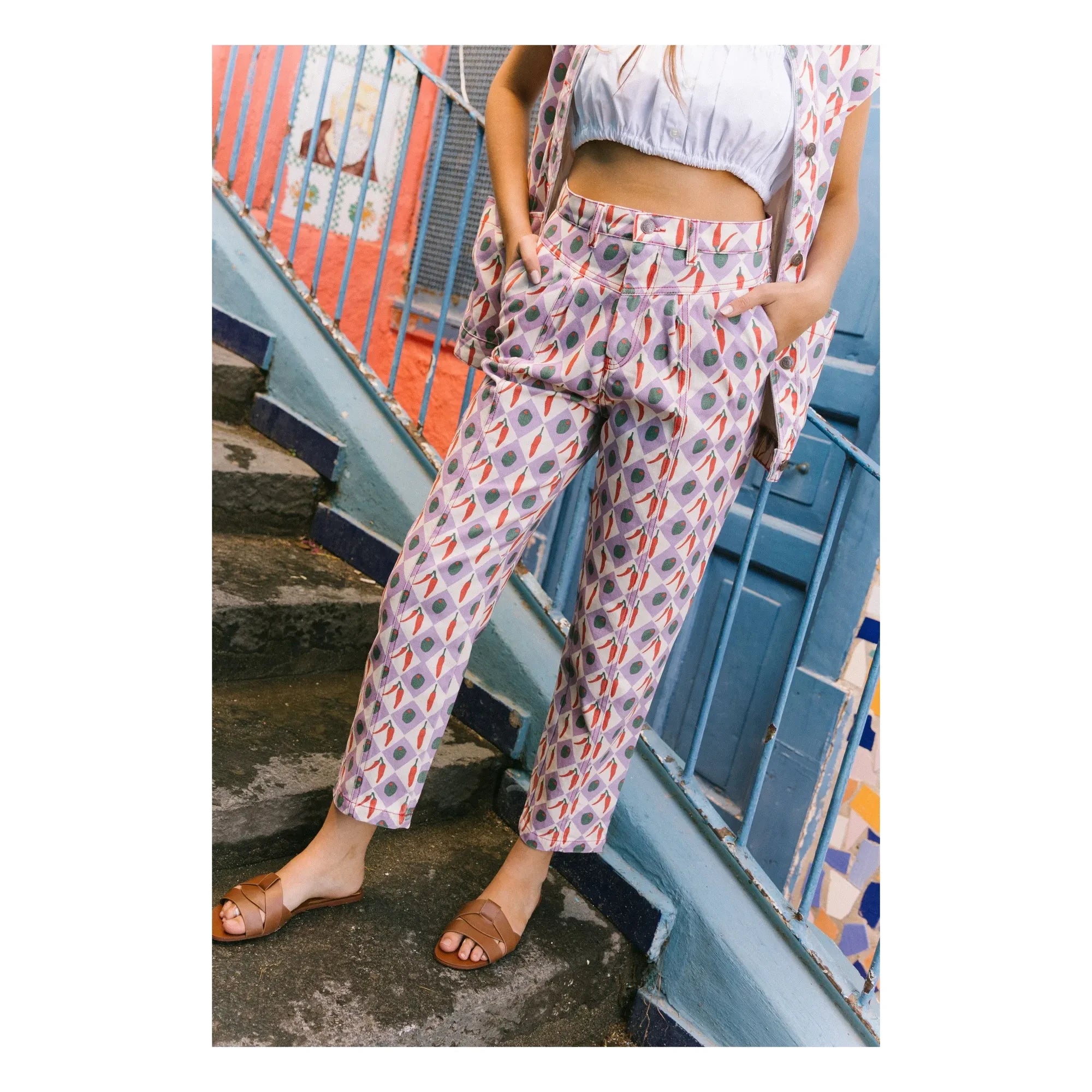 Favorite People - Formaggio Pants Peppers - Women's Collection | Purple