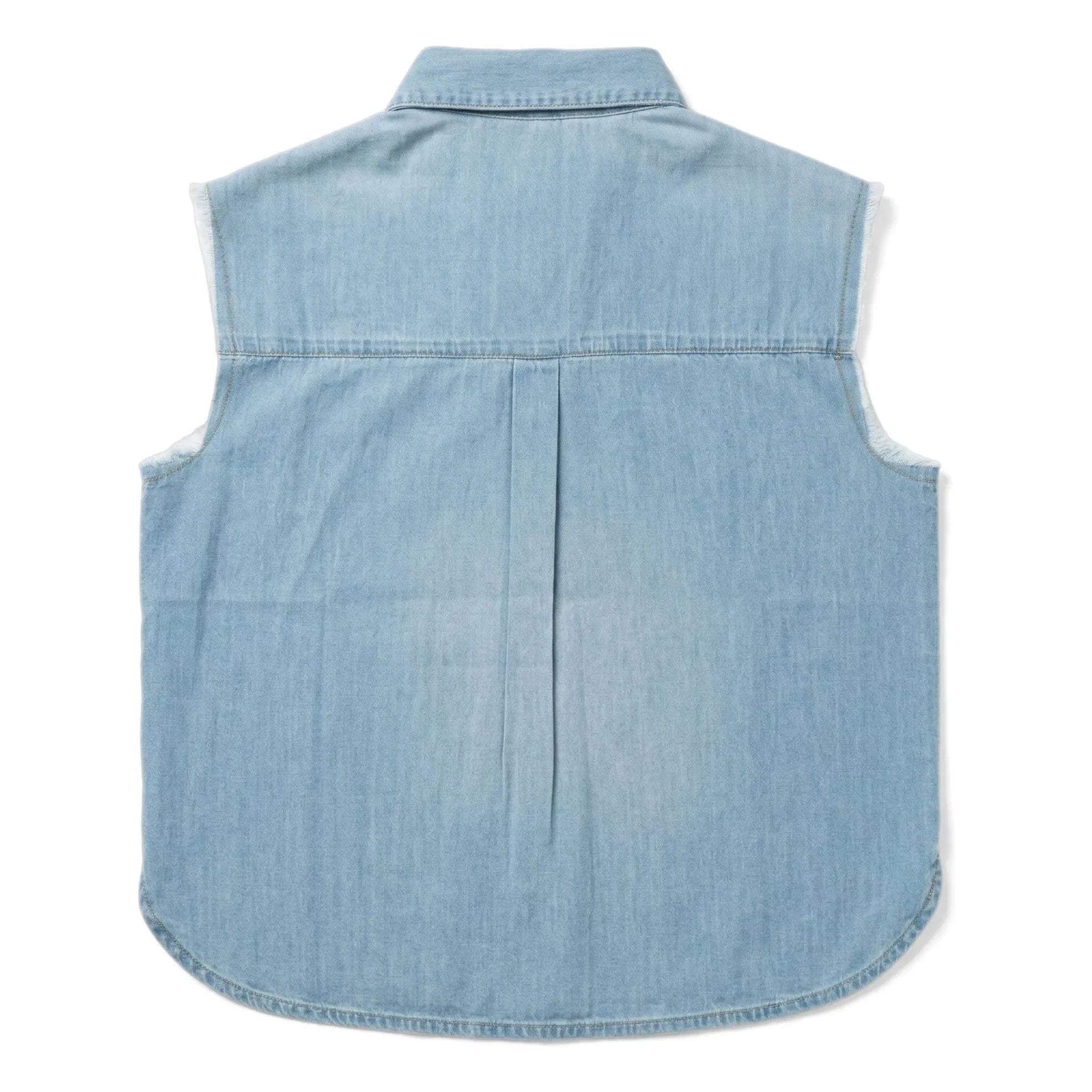Finger in the Nose - Ella Sleeveless Denim Shirt | Gray