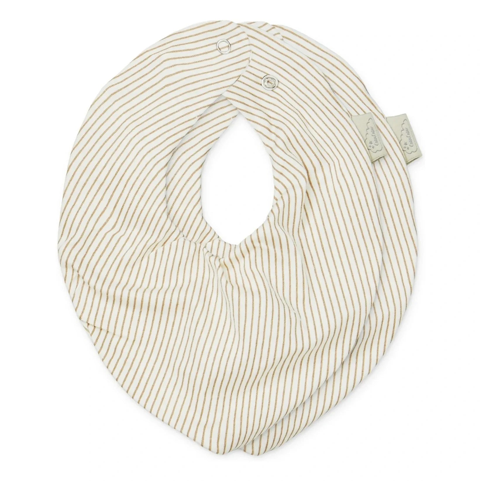 Cam Cam - Striped Bandana Bibs - 2-Pack | Camel