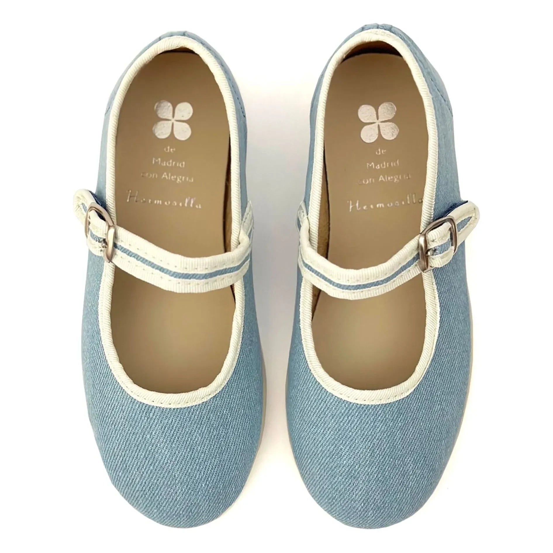 Hermosilla - Ballerina Hirondelle Denim | Denim mavi