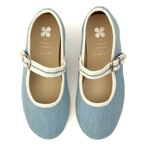 Hermosilla - Ballerina Hirondelle Denim | Denim mavi