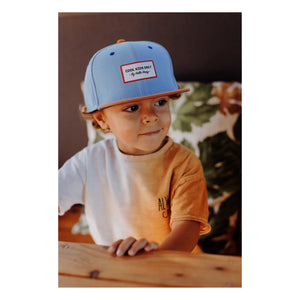 Hello Hossy - Flat Visor Hat | Denim Blue