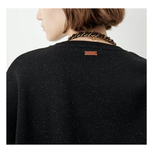 Sessùn - Chebbi Dotted Cotton Sweatshirt | Black