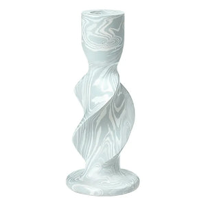 Broste Copenhagen - Twist Candlestick | Turquoise