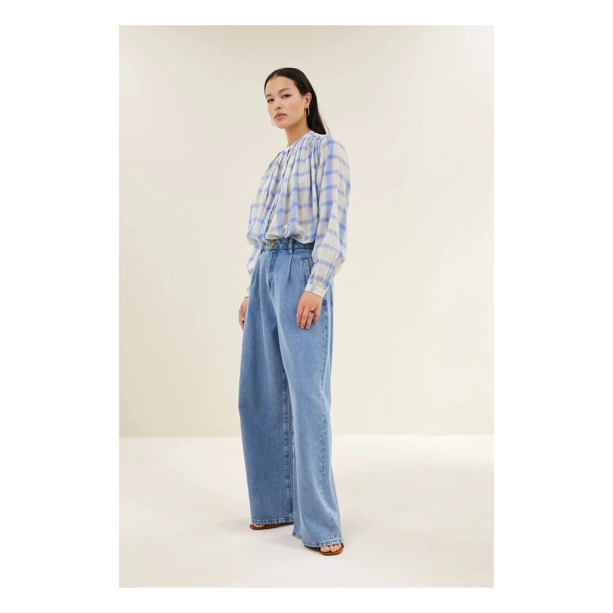 By Bar - Nyka Cotton Blouse | Blue
