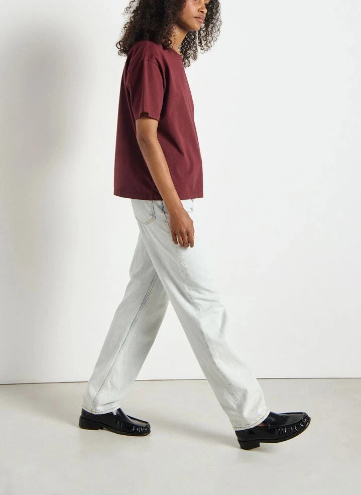 American Vintage - Fizvalley Cotton T-Shirt | Burgundy