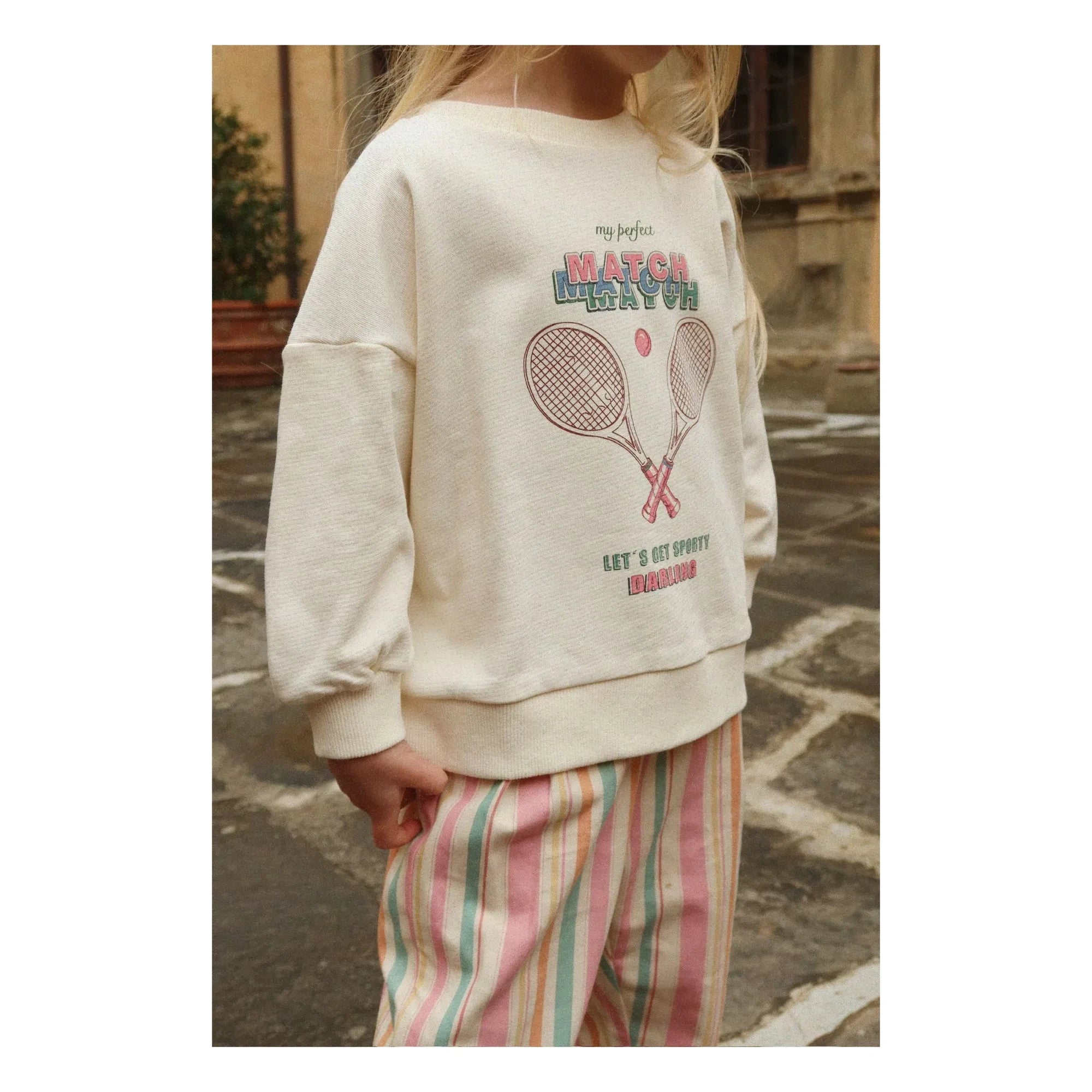 Konges Sløjd - Frankie Organic Cotton Striped Pants | Pink