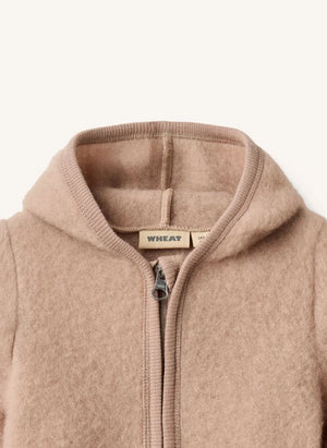 Wheat - Ata Merino Yün Fermuarlı Tulum | Pembe