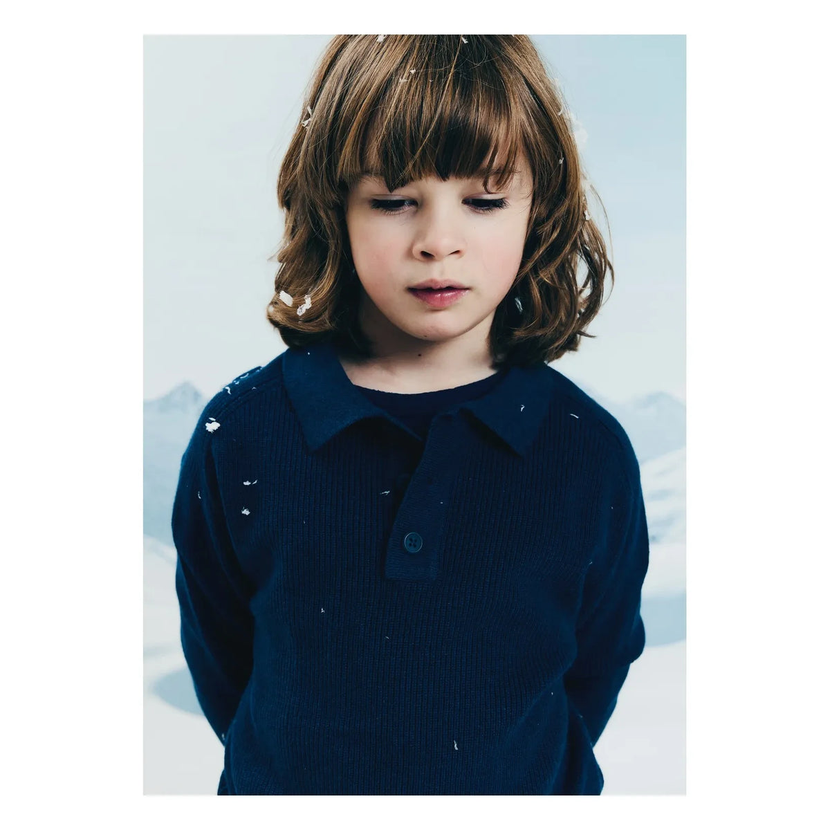 Morley - Zietse Örme Polo Tişört | Denim mavi