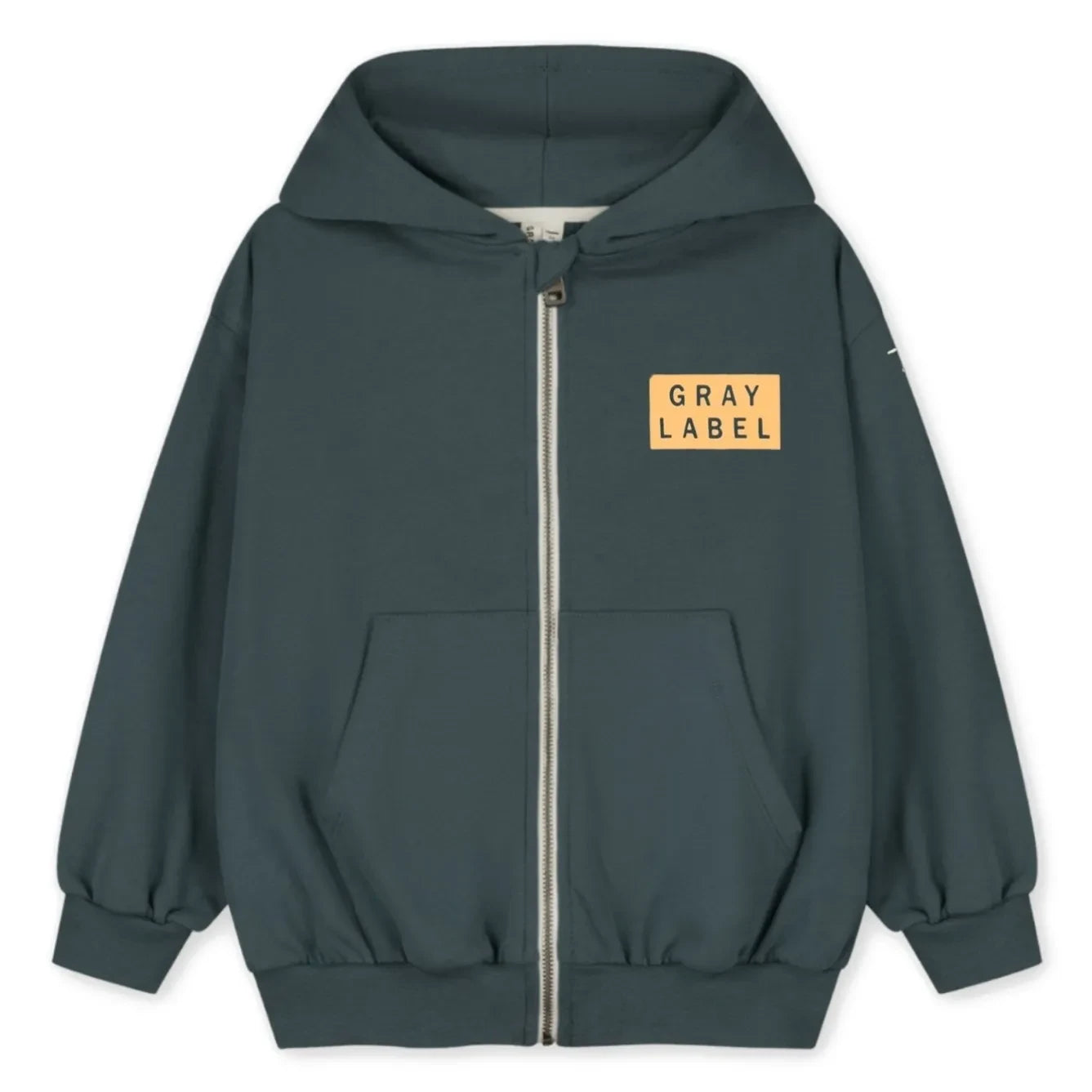 Gray Label - Fermuarlı Sweat Gri Etiket Organik Pamuk | Gri mavi