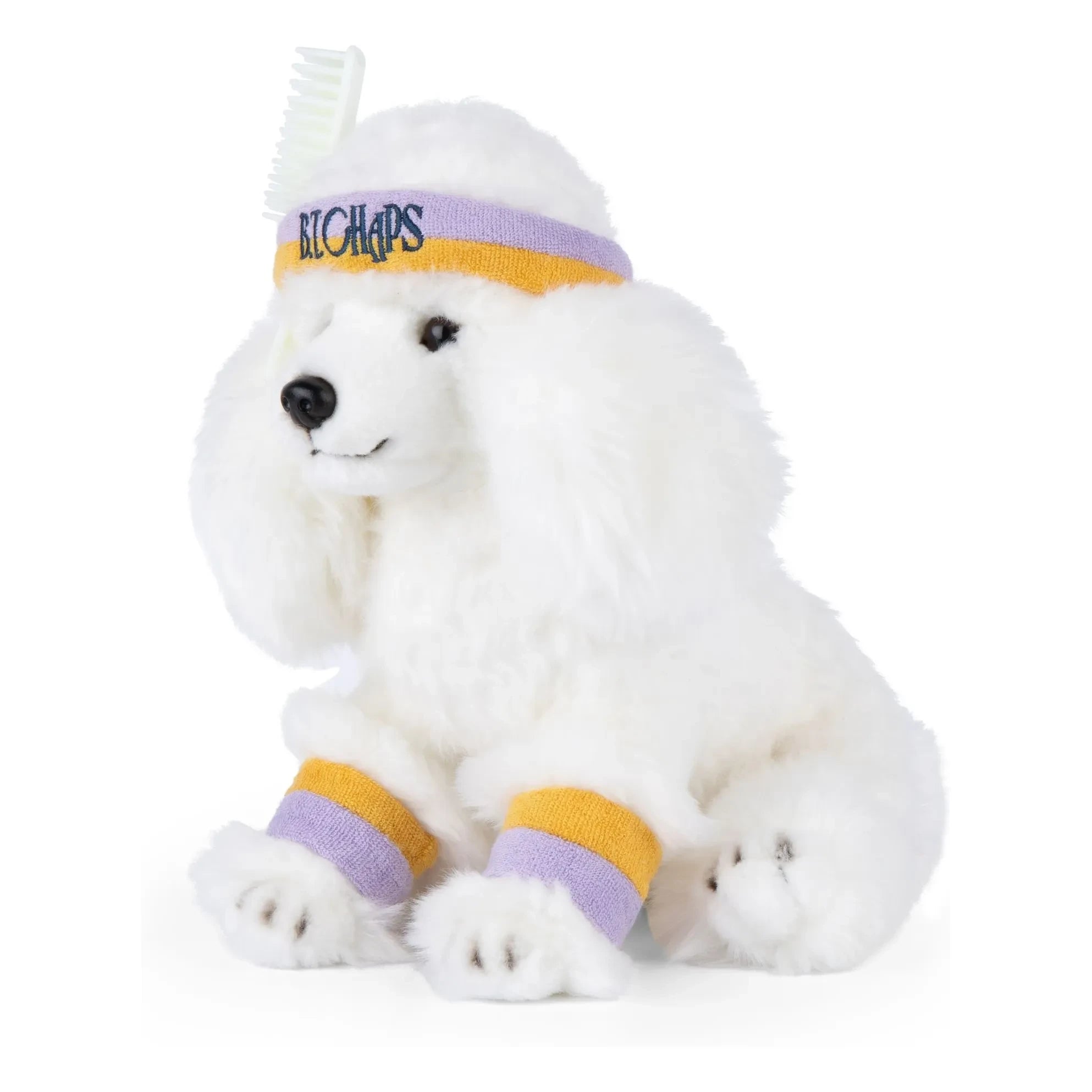 Bon Ton Toys - B.T.CHAPS - Franny the Puppy Plush Toy | Ivory