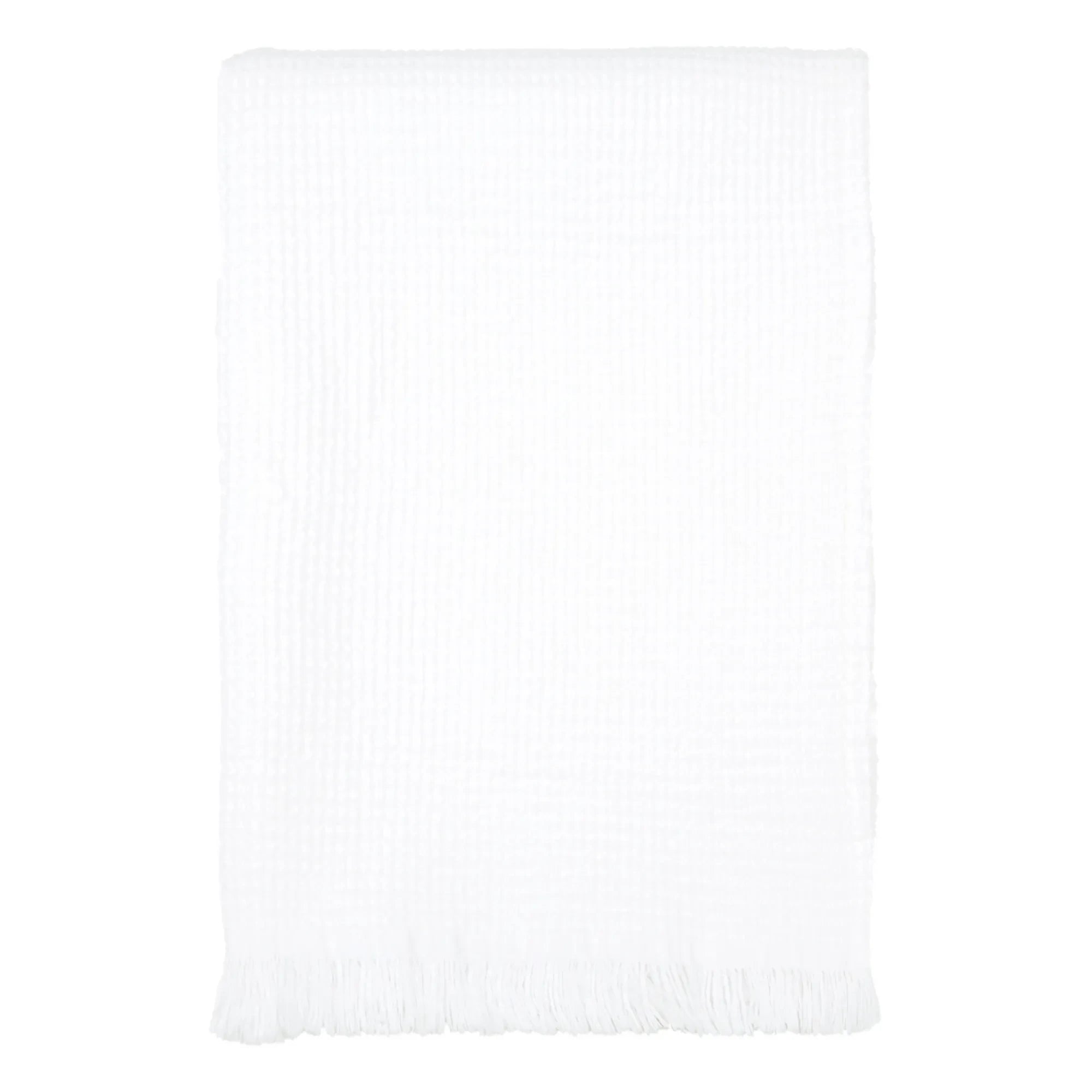 Haomy - Timor Ribbed Bath Towel | White