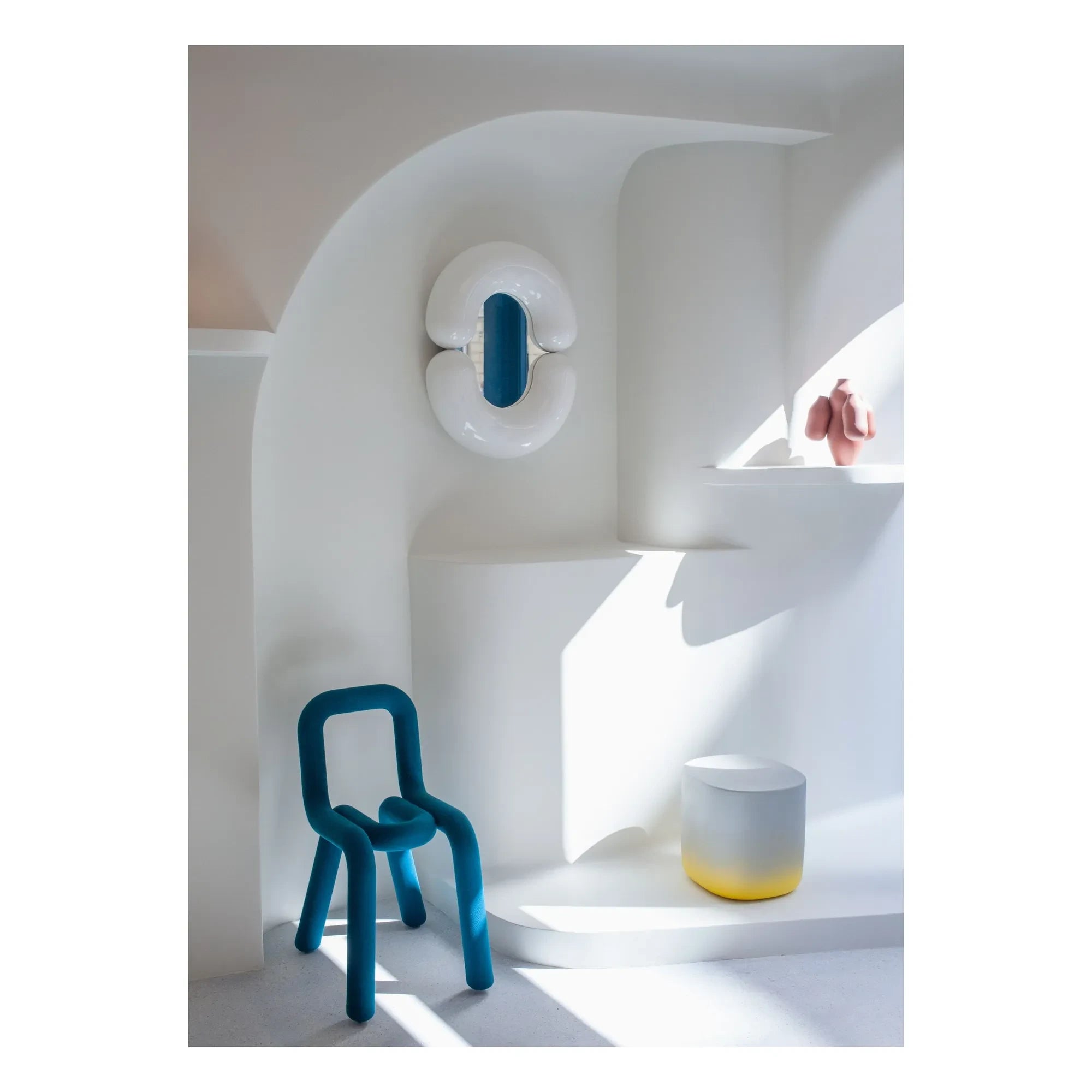 Moustache - Zodiac Mirror - Jean-Baptiste Fastrez | White