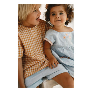 Lilinoa - Marie Lin embroidered dress | Light blue