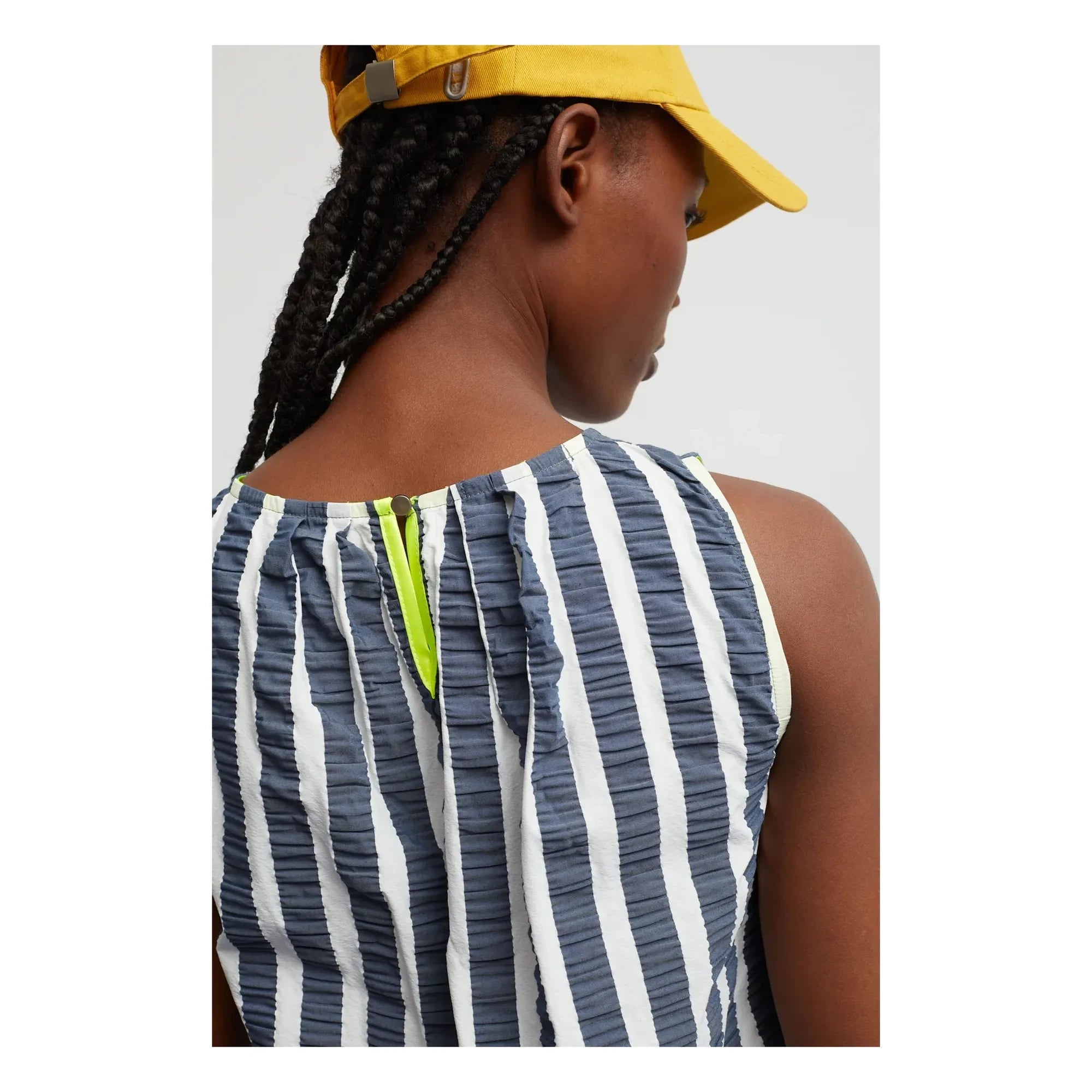 Dr Bloom - Fresco Stripes Blouse | Navy Blue