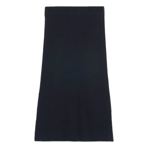 Bompard - Silk and Cashmere Side-Slit Knit Skirt | Black